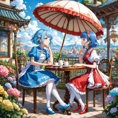 お昼のカフェ
