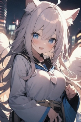猫耳の白い天使