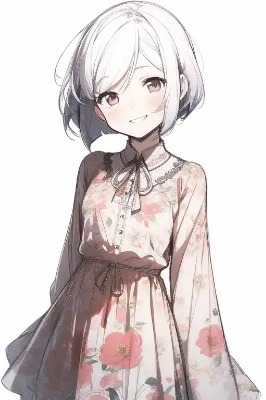 花柄ドレス