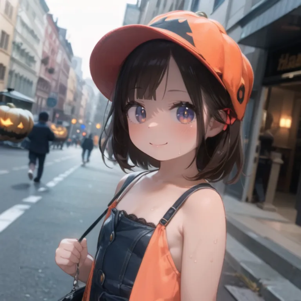 街角ハロウィン少女