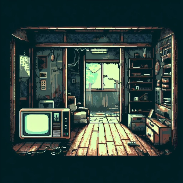 【四コマ構成】架空のホラーゲーム