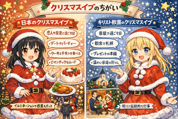 イヴの違いを比較しよう