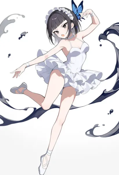 バレエしているアンジェ