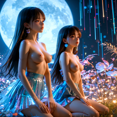 月のヌードモデル