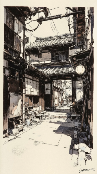 細道の先にあるもの／スマホ壁紙アーカイブ