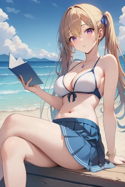 海辺の少女と夏の秘密のページ