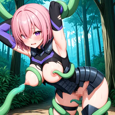 おっぱいを責められるマシュ