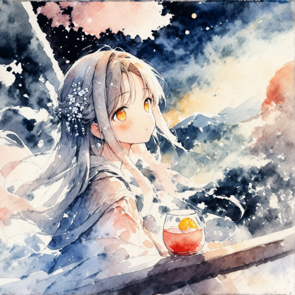 今宵は、月光を肴に、ひと時のお酒を楽しむといたしましょうか