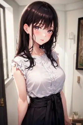 ブラウス女子