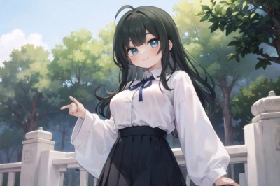 アホ毛の女の子