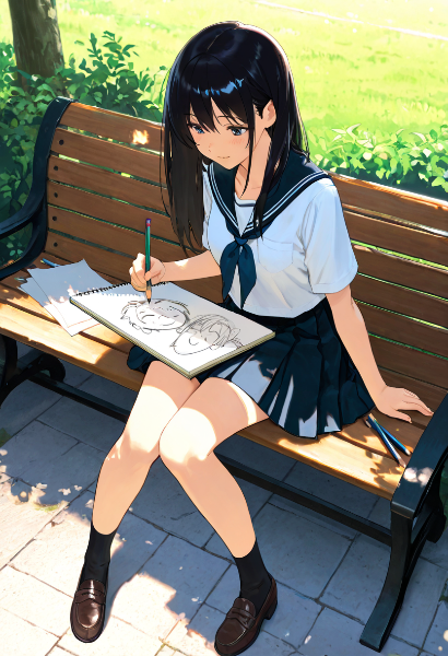 公園のベンチで紡ぐ少女の夢物語