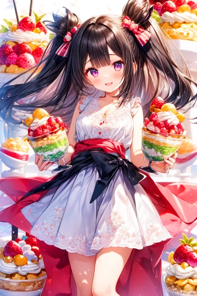 甘党なうちの子とパフェ♥(3枚)