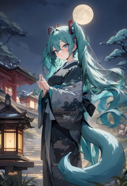 月夜に咲く花娘