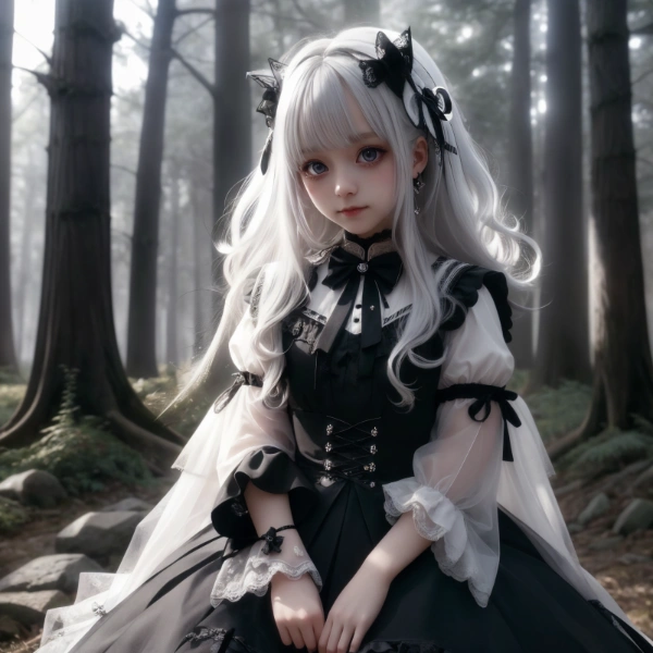 フワフワ銀髪ちゃん