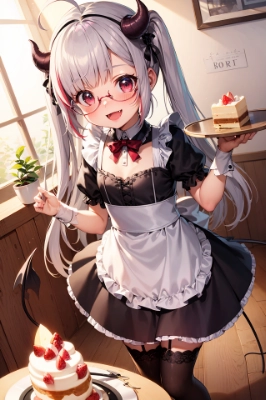 ショートケーキと小悪魔メイド💕