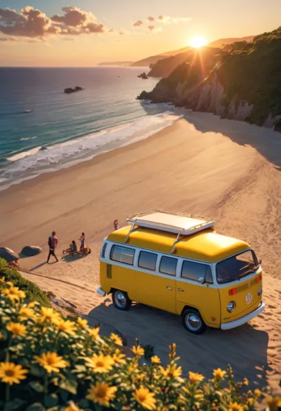 yellow Campervan