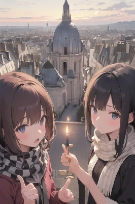 サクレクール寺院の夕暮れ