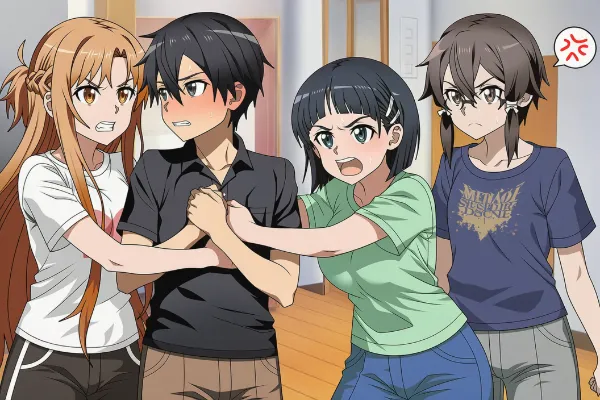 キリトの取り合いで喧嘩になってしまった！