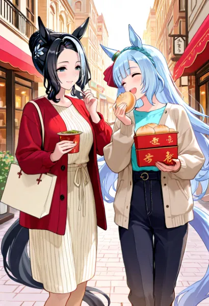 姉妹でお買い物