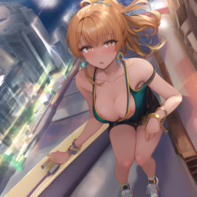 スニーカーとギャル(立ち)