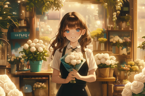 フラワーショップ店員さん