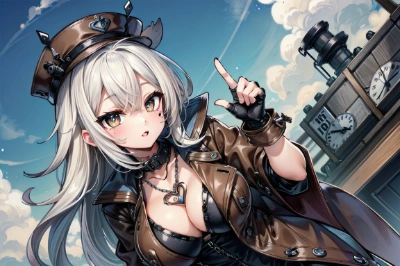 おやおや、どこみてるのかな？おねーさんの顔はそこじゃないぞー♡