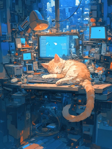 猫コンピューター。