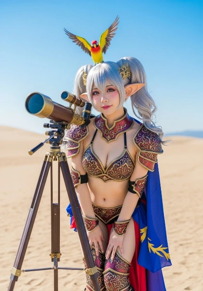 エルフ女戦士テレスコピアのバードウォッチング狂想曲 ～幸せの青い鳥は頭上にいた～