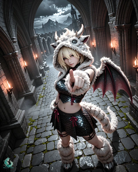 かこ可愛ドラゴンコーデ