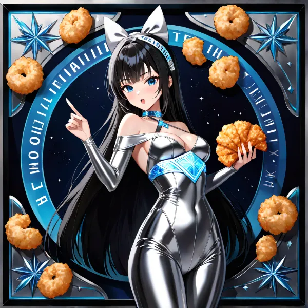 銀河ドーナツの猫耳少女(冷凍食品の日)