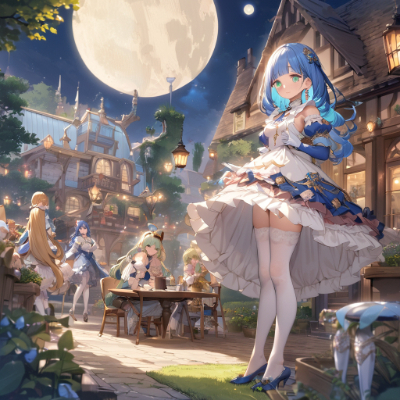 夜のお庭
