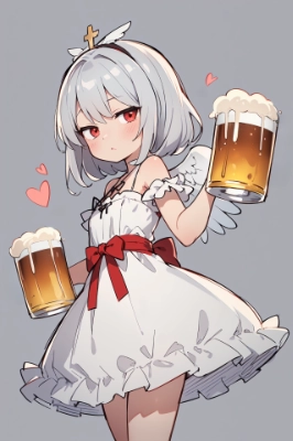 ジト目ビール天使
