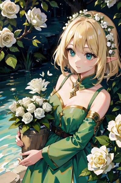 白薔薇のエルフ