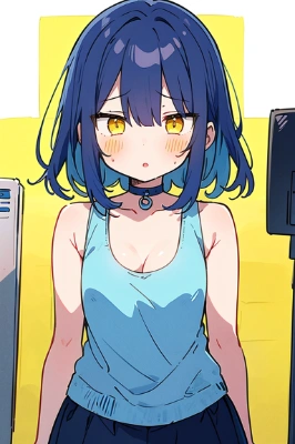 タンクトップ少女