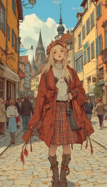 🕍ケルン大聖堂の存在感に魅せられて。ケルン×アニメ女子のクラシック街歩きコーデ3選