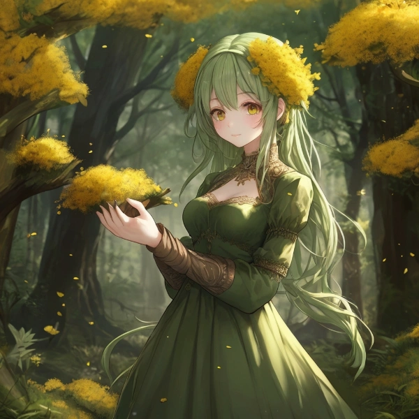 花粉の擬人化ちゃん