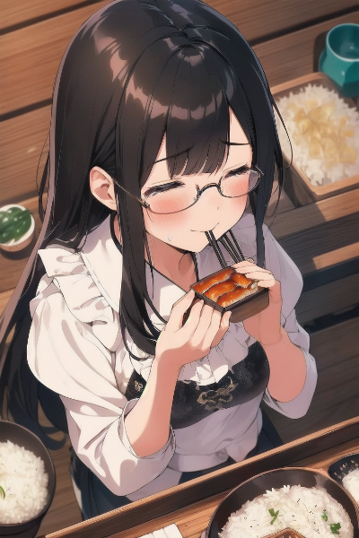 箸を咥えるのはお行儀が悪いから良い子は真似しちゃいけないよ