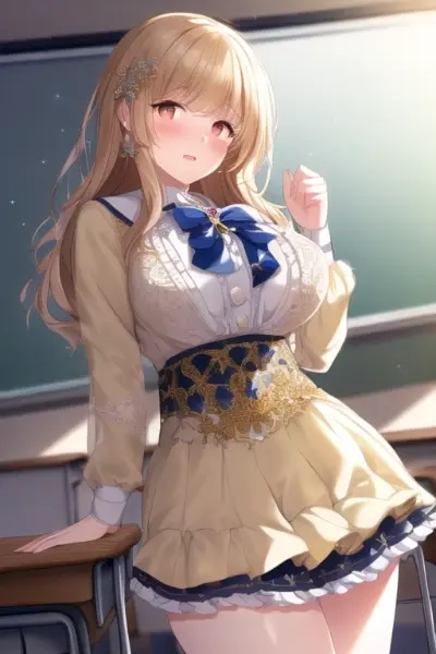 【乳】013：アイドル衣装＋学生服③