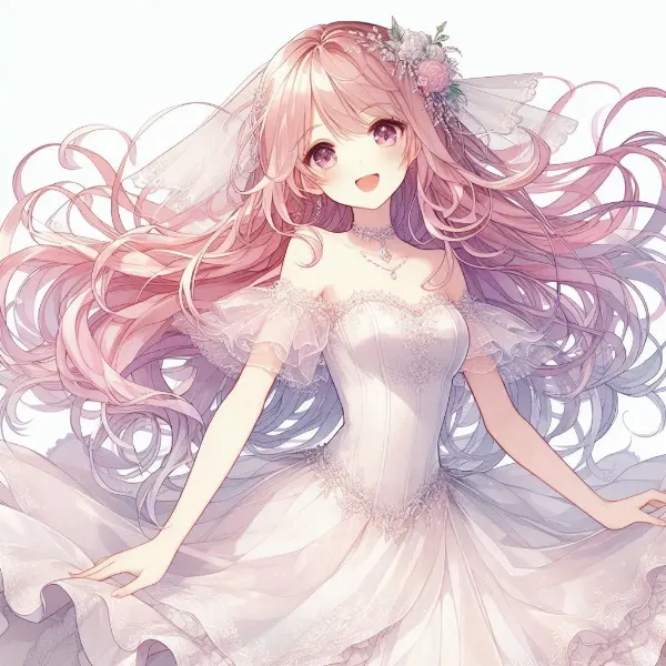 桃色と純白の花嫁