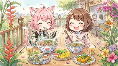 ベトナム料理に舌鼓