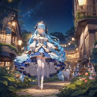 澄んだ空の夜