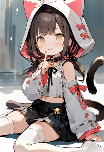 黒猫ちゃんの白猫フード