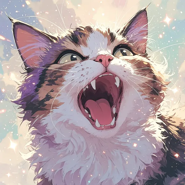 星空に響く猫の歓喜の叫び