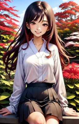 秋の笑顔