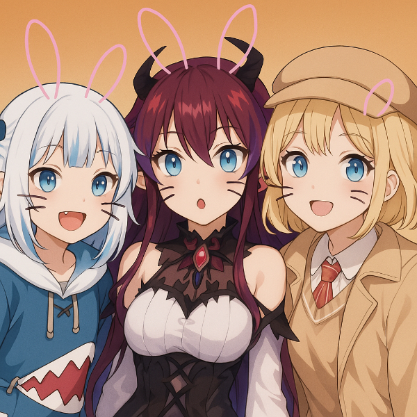 ホロライブENうさ耳プリクラ♡