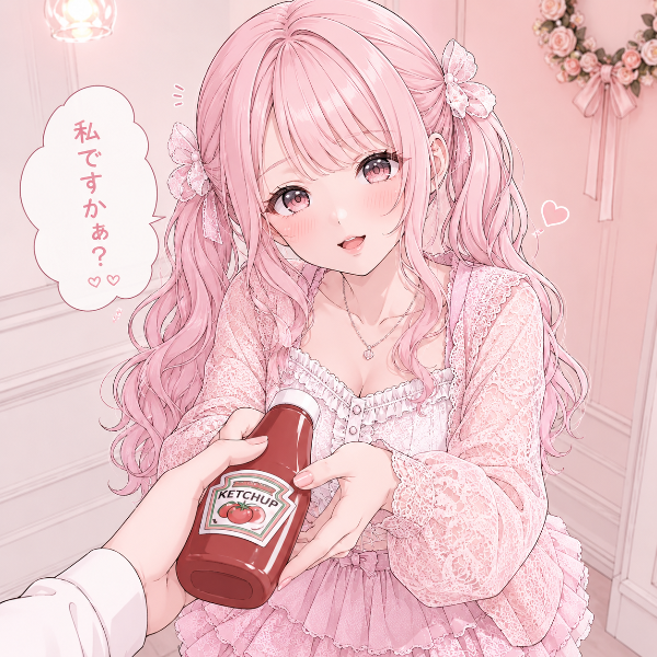 私ですかぁ？（ピンクちゃん）