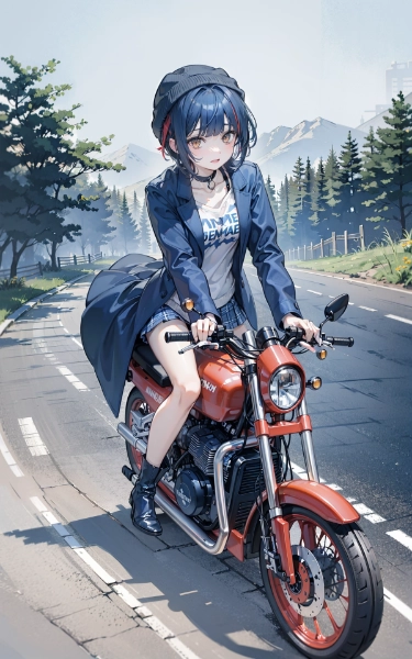 バイクで一人旅