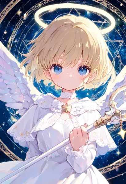 星空に舞う天使