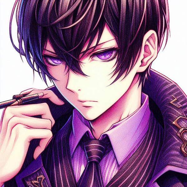 鉛筆画な、黒髪短髪男性★その2(14枚)