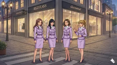 アデルハビッツ社のAT部門エース４人娘のオフショット（その１）